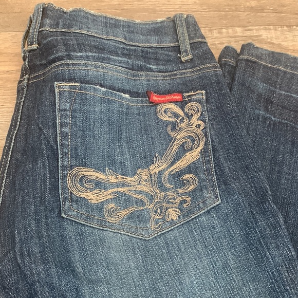 Armani Exchange Embroidered Stretch Jeans 32/12 GUC - Picture 3 of 9